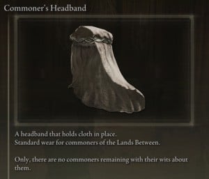 Elden Ring: All Individual Armour Pieces - Commoner's Headband