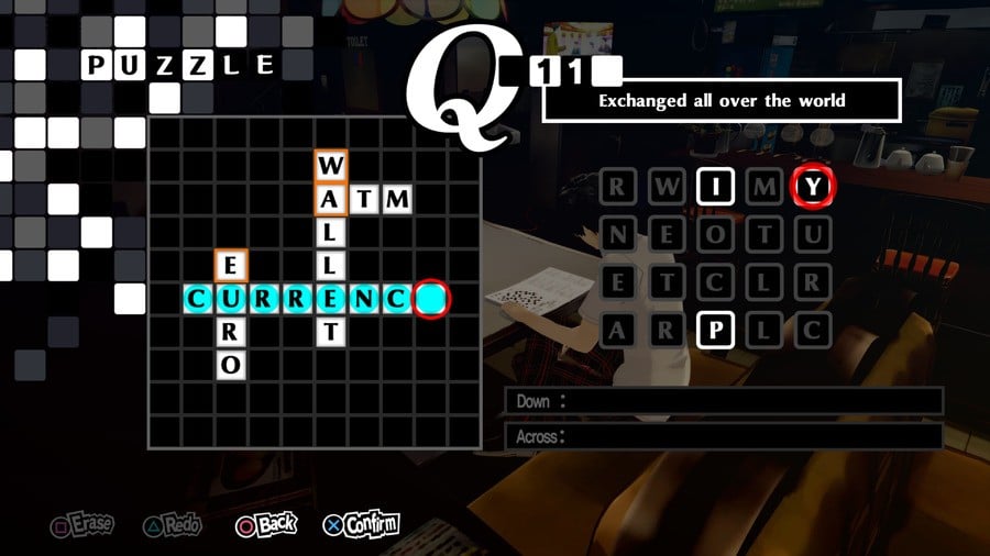 Persona 5 Royal Crossword 11 Answer