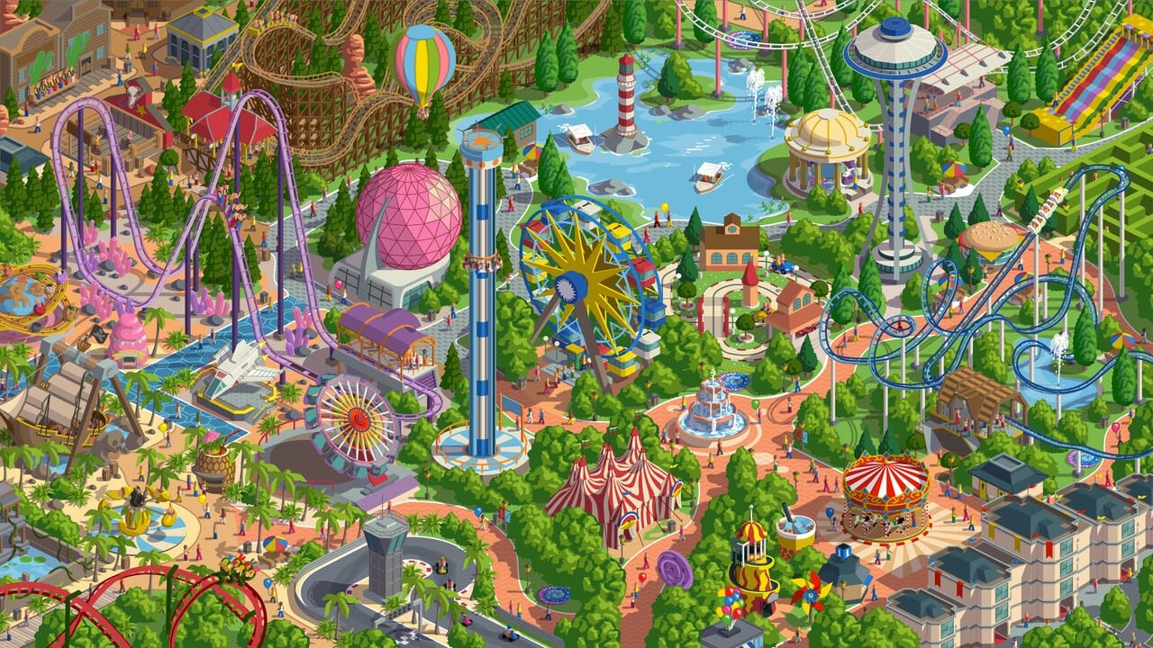 Build Your Own PS5 PS4 Theme Park in RollerCoaster Tycoon