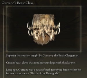 Elden Ring: Offensive Incantations - Gurranq's Beast Claw