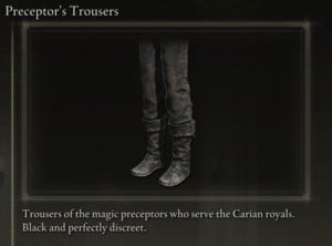 Elden Ring: All Full Armor 세트 - Preceptor's Set - Preceptor's Trousers