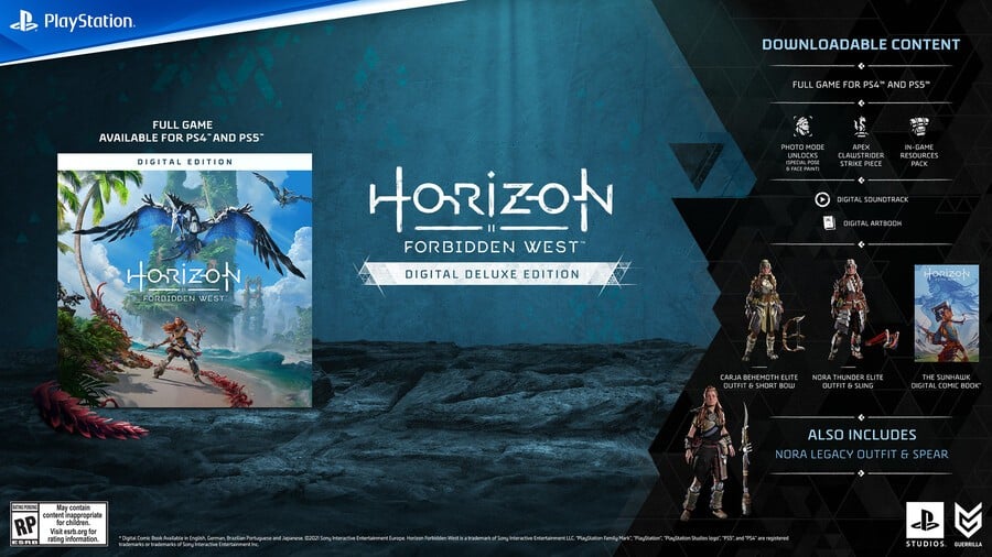 Horizon Forbidden West PS5 PS4 Digital Deluxe Edition