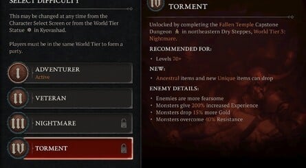 Diablo 4 Guide: World Tiers and Difficulty 4