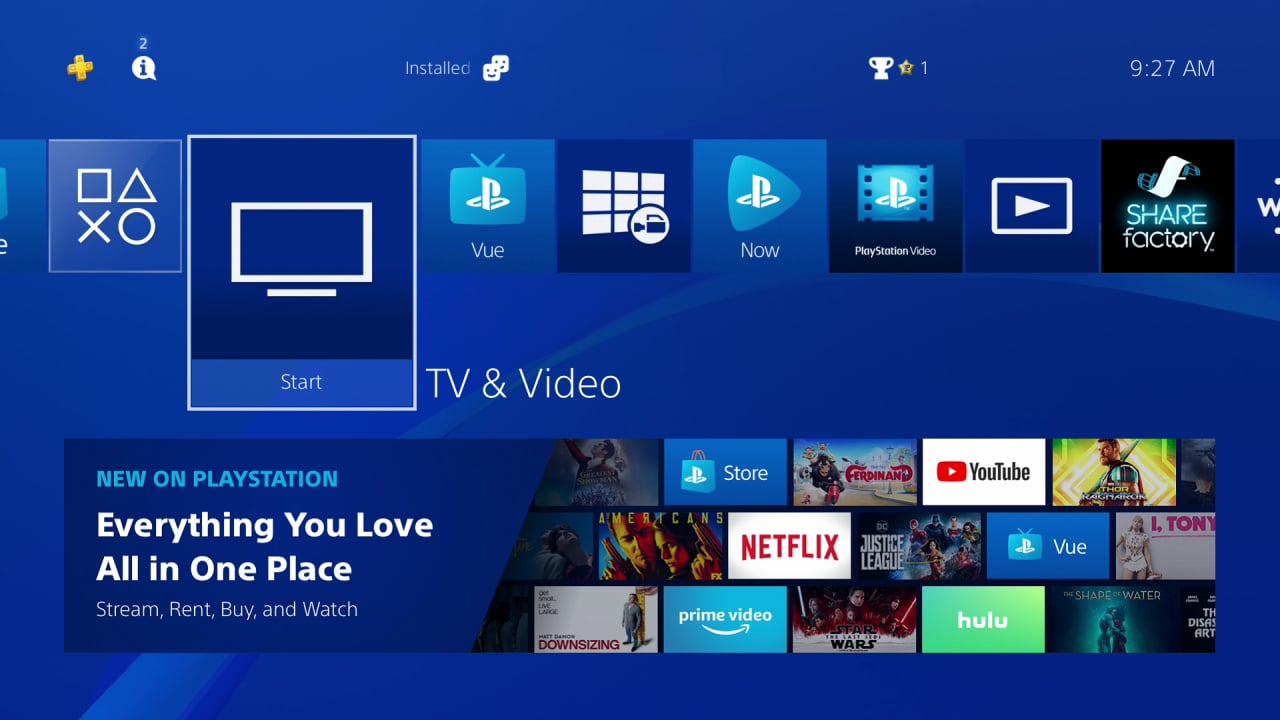 PS4's TV and Video Interface Revamped in the United States - Push Square