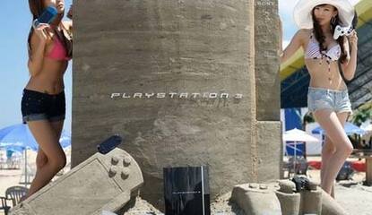 Korean Girls Making Huge Playstation Sand Sculpture Is Of The Highest Importance