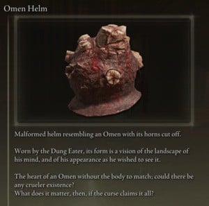 Elden Ring: 모든 풀 아머 세트 - Omen 세트 - Omen Helm