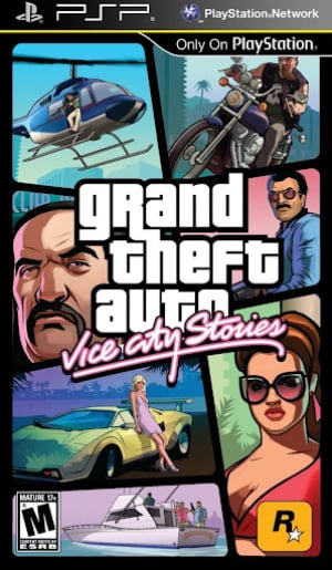 Review GTA Grand Theft Auto VICE CITY Stories - PSP handheld