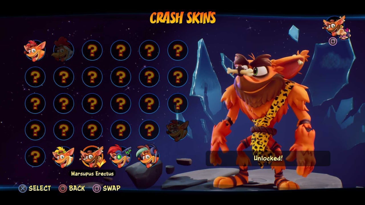 Crash Bandicoot 4: It's About Time: All Skins and How to Unlock