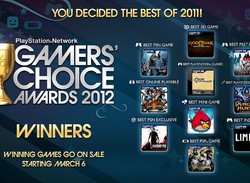 Sony Reveals 2012 PSN Gamers' Choice Awards Winners