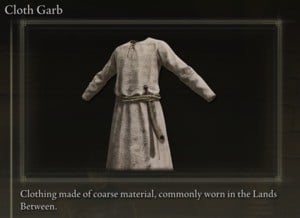 Elden Ring: All Partial Armour Sets - Cloth Set - Cloth Garb