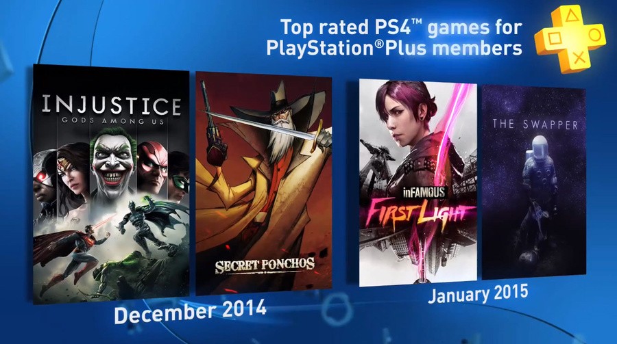 PlayStation Plus PS4 December January