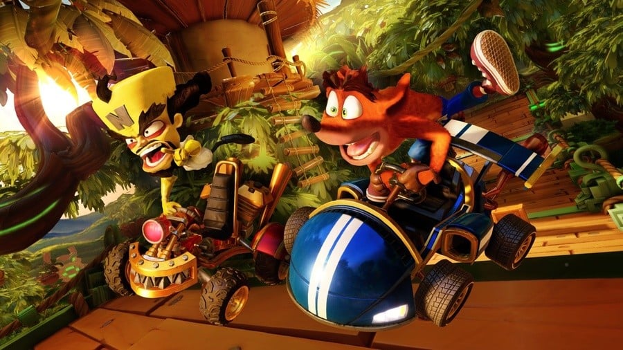 PS4 PlayStation 4 alimenté au nitro et alimenté par Crash Team Racing