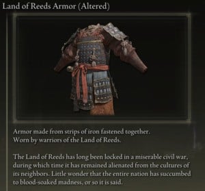 Elden Ring: 모든 풀 아머 세트 - 사무라이 세트 - Land of Reeds Armor(변경됨)