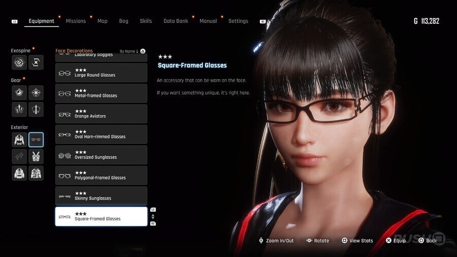 Stellar Blade "Square-Framed Glasses" Face Decoration