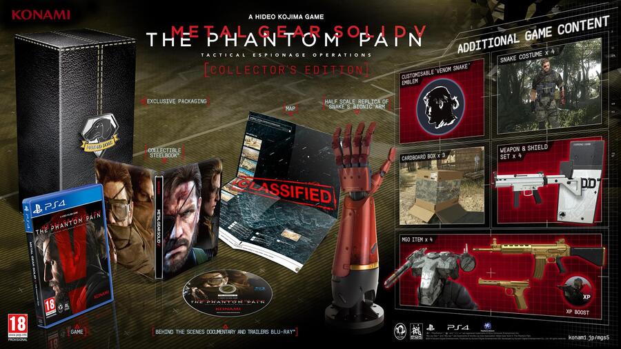 Metal Gear Solid V The Phantom Pain PS4 Collector's Editions