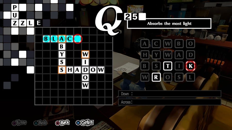 Persona 5 Royal Crossword 25 Answer