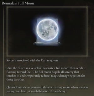 Elden Ring: Offensive Sorceries - Rennala's Full Moon