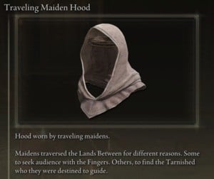 Elden Ring: All Full Armour Sets - Traveling Maiden Set - Traveling Maiden Hood