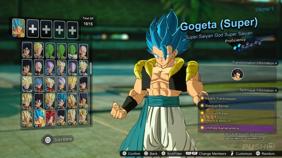 Gogeta (Super) Super Saiyan God Super Saiyan 1