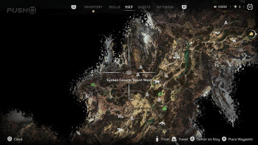 Horizon Forbidden West All Sunken Caverns Locations PS5 PS4 Daunt West