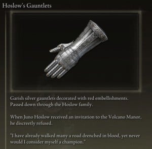 Elden Ring: All Full Armor 세트 - Hoslow's Set - Hoslow's Gauntlets