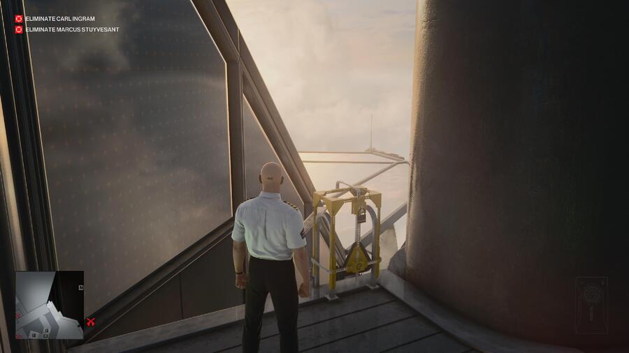 Hitman 3 Shortcuts Dubai Helipad Ladder