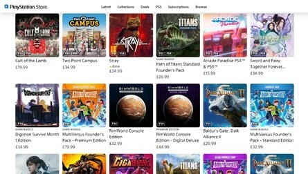 On the left is how the PS Store is currently filtered, and on the right is how the New Games section used to be