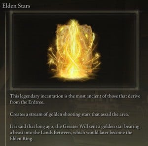 Elden Ring: Offensive Incantations - Elden Stars