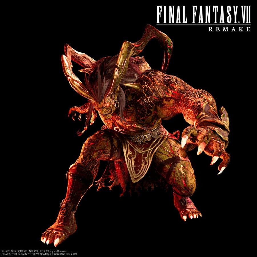 Final Fantasy VII Remake Ifrit Art