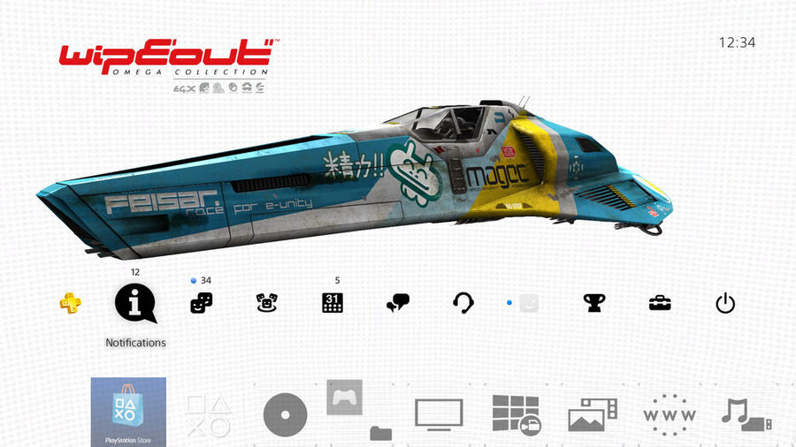 WipEout Omega Collection PS4 Theme