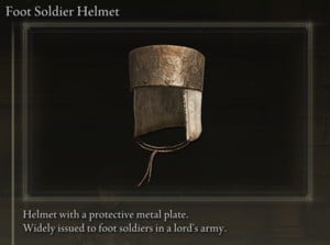 Elden Ring: All Individual Armour Pieces - Foot Soldier Helmet