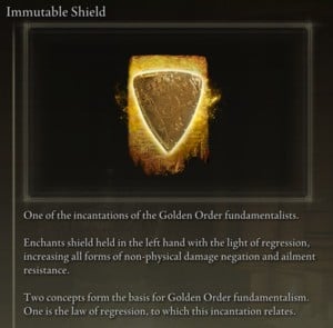 Elden Ring: Support Incantations - Immutable Shield