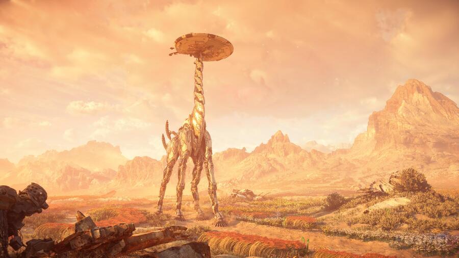 Horizon Forbidden West How to Reach Override All Tallnecks Guide PS5 PS4 Tallneck The Shining Wastes 1