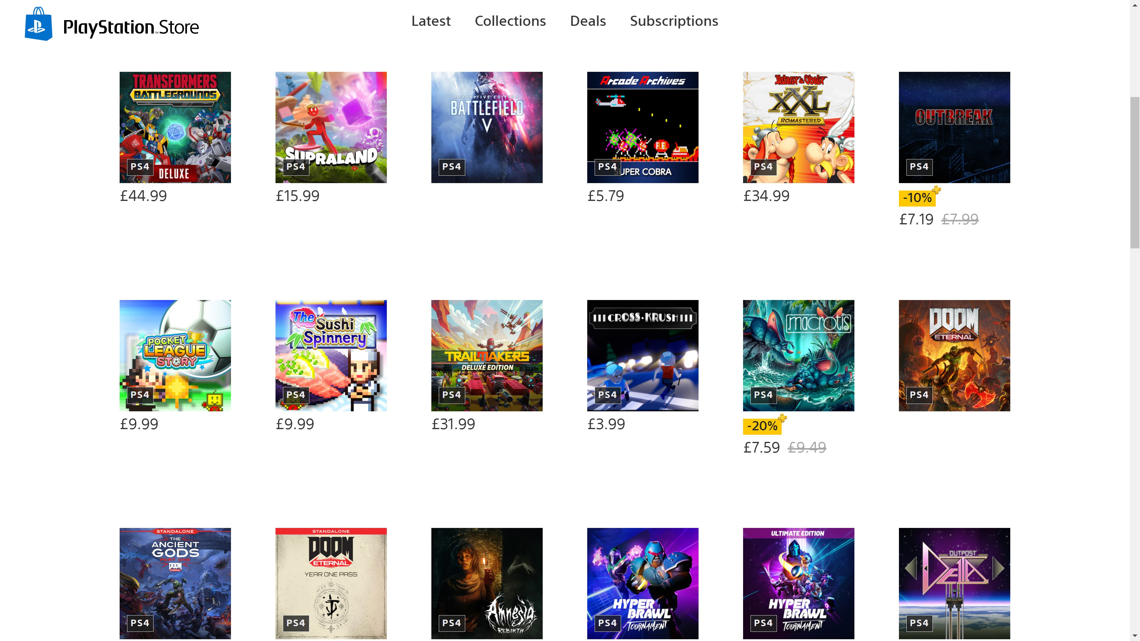 ps1 games on ps4 store