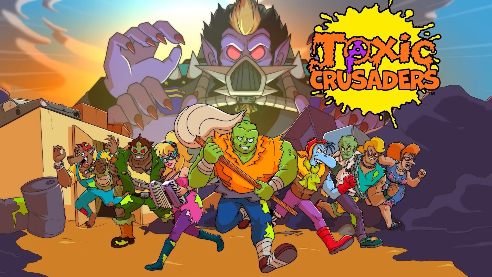 Hype Inducing 90s-Style Brawler Toxic Crusaders Drops 4th December on PS5, PS4