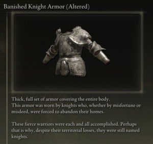 Elden Ring: All Full Armor 세트 - Banished Knight 세트 - Banished Knight Armor(변경됨)