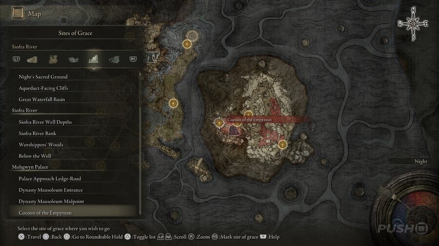 Elden Ring: All Site of Grace Locations - Mohgwyn Palace - Cocoon of the Empyrean