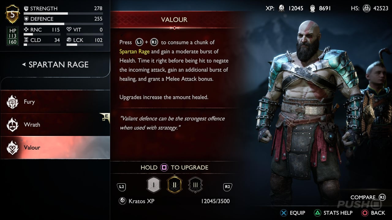 How to get the Legacy Spartan Rage in God of War Ragnarok Valhalla DLC