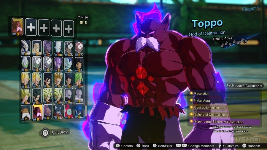 Toppo God of Destruction 1