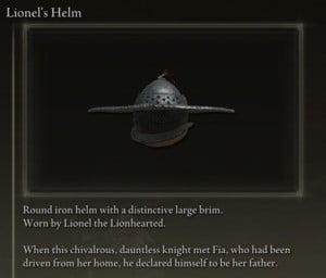 Elden Ring: All Full Armour Sets - Lionel's Set - Lionel's Helm