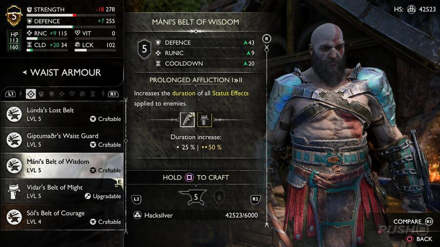 God of War Ragnarok: All Waist Armour Locations and Upgrades 10