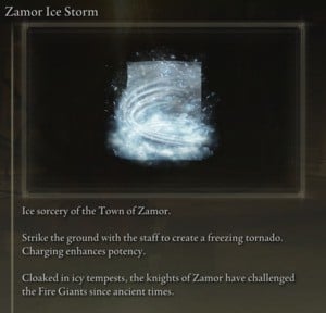 Elden Ring: Offensive Sorceries - Zamor Ice Storm