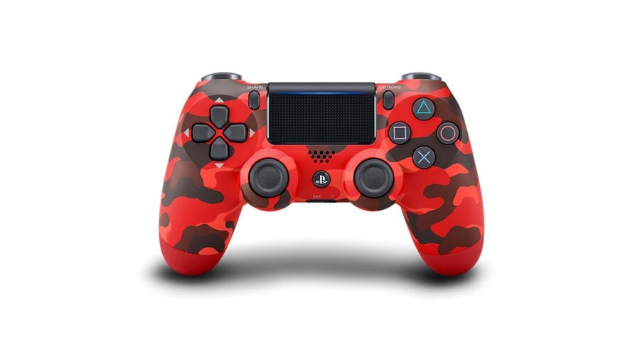 PS4 Red Camouflage