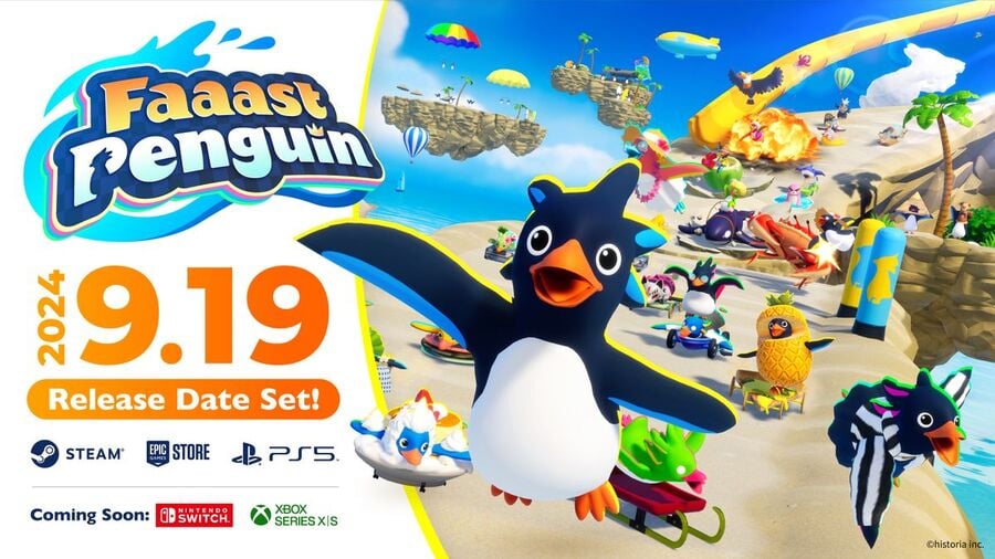 Fun As Hell Free-to-Play Racing Game Faaast Penguin Slides to PS5 Next Week 1