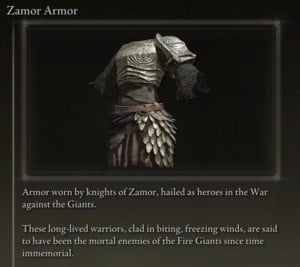 Elden Ring: 모든 풀 아머 세트 - Zamor 세트 - Zamor Armor