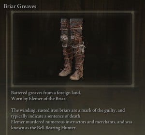 Elden Ring: All Full Armor 세트 - Briar 세트 - Briar Greaves