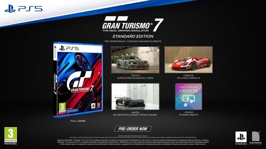 ✓ PS4 PS5 GRAN TURISMO 7 LAUNCH 3X BONUS CAR CODE CARD 100K CR