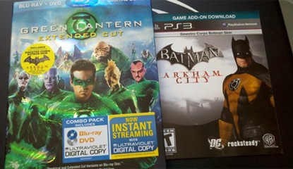 Green Lantern: Extended Cut Blu-ray Includes Batman: Arkham City Sinestro Corps Skin