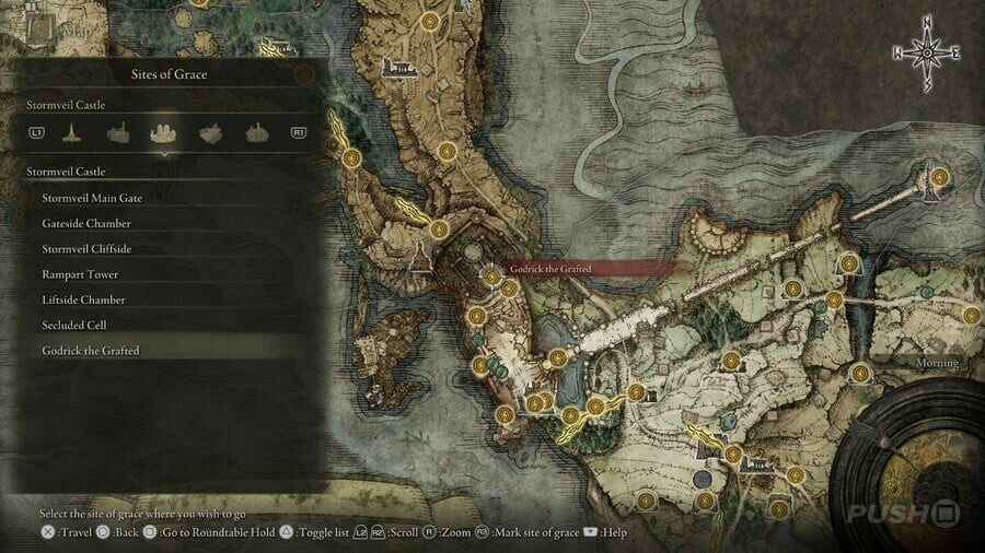 Elden Ring: All Site of Grace Locations - Stormveil Castle - Godrick the Grafted