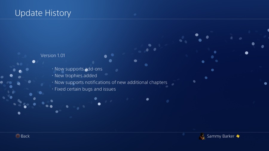 The day one patch notes